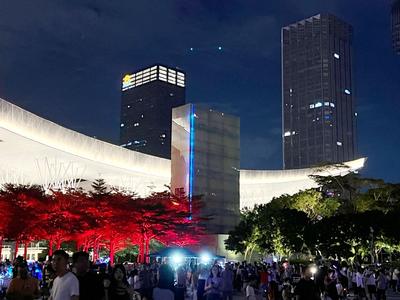 深圳市民中心灯光秀掠影之四