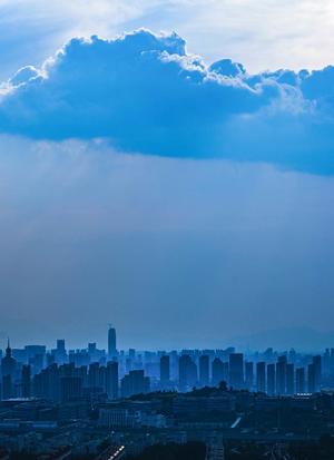 淄博城区的浪漫风光