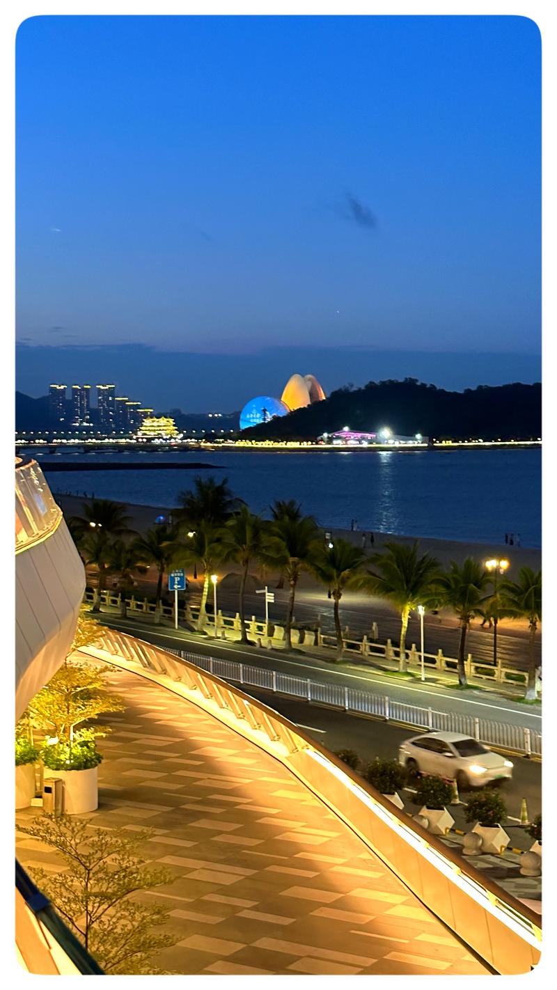珠海迷人的海滨夜景