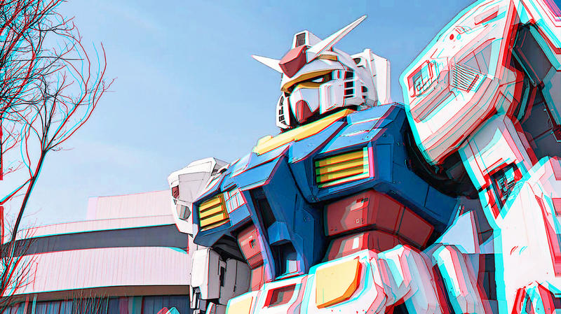 【ai立体作品】大阪世博会 xrc 红蓝图 250422