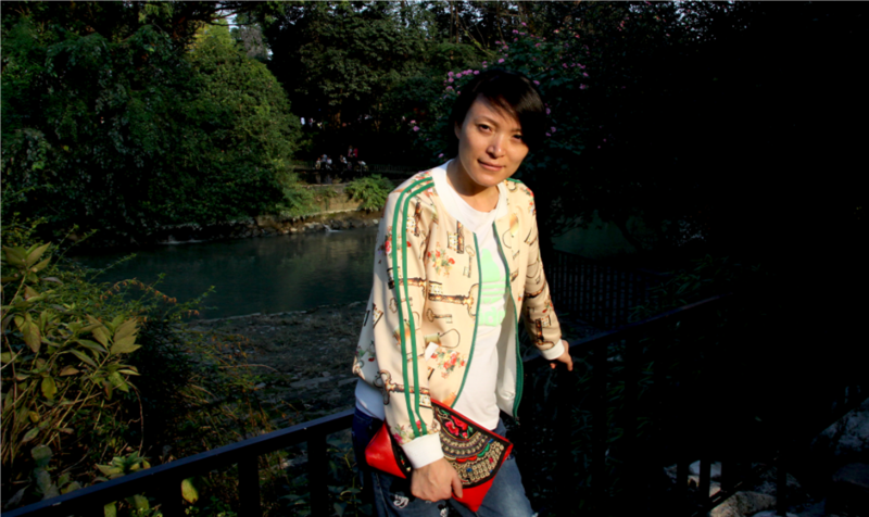 2015秋天，游成都浣花溪公园（秦皇岛）。