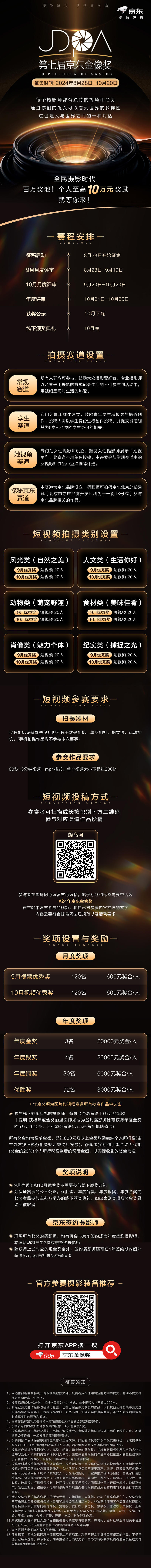 个人至高10万奖励！第七届京东金像奖大赛（视频赛道）火热开启，速来！