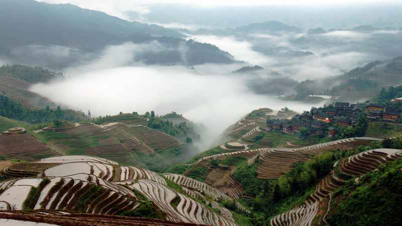 桂林龙胜——西山韶乐观龙脊